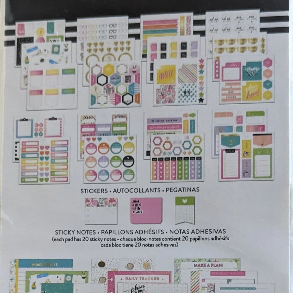 NWT 394 pcs Happy Planner Girl Sticker Multi Pack Sticky Notes Cards Inspo NEW